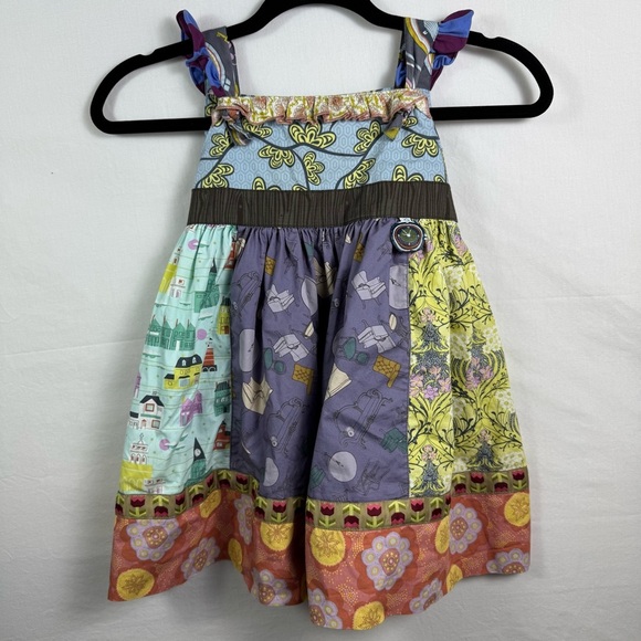 Matilda Jane Blue and Purple Casual Dress Girls Size 4 - Picture 1 of 6